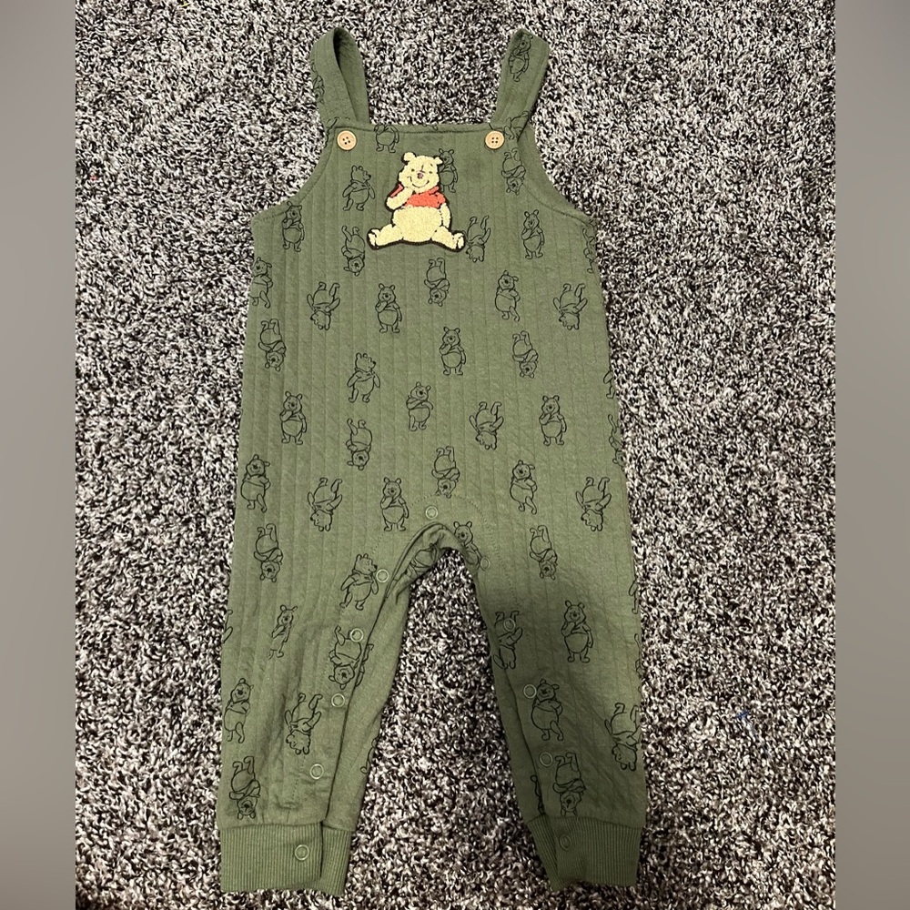 Disney Green Kids Overalls